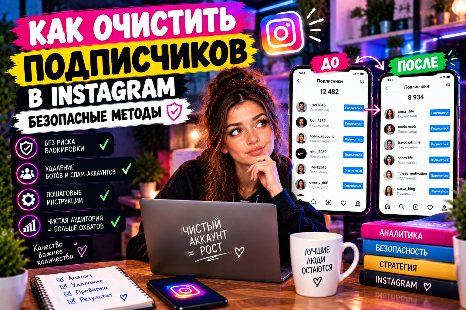 Как очистить подписчиков в Instagram: безопасные методы