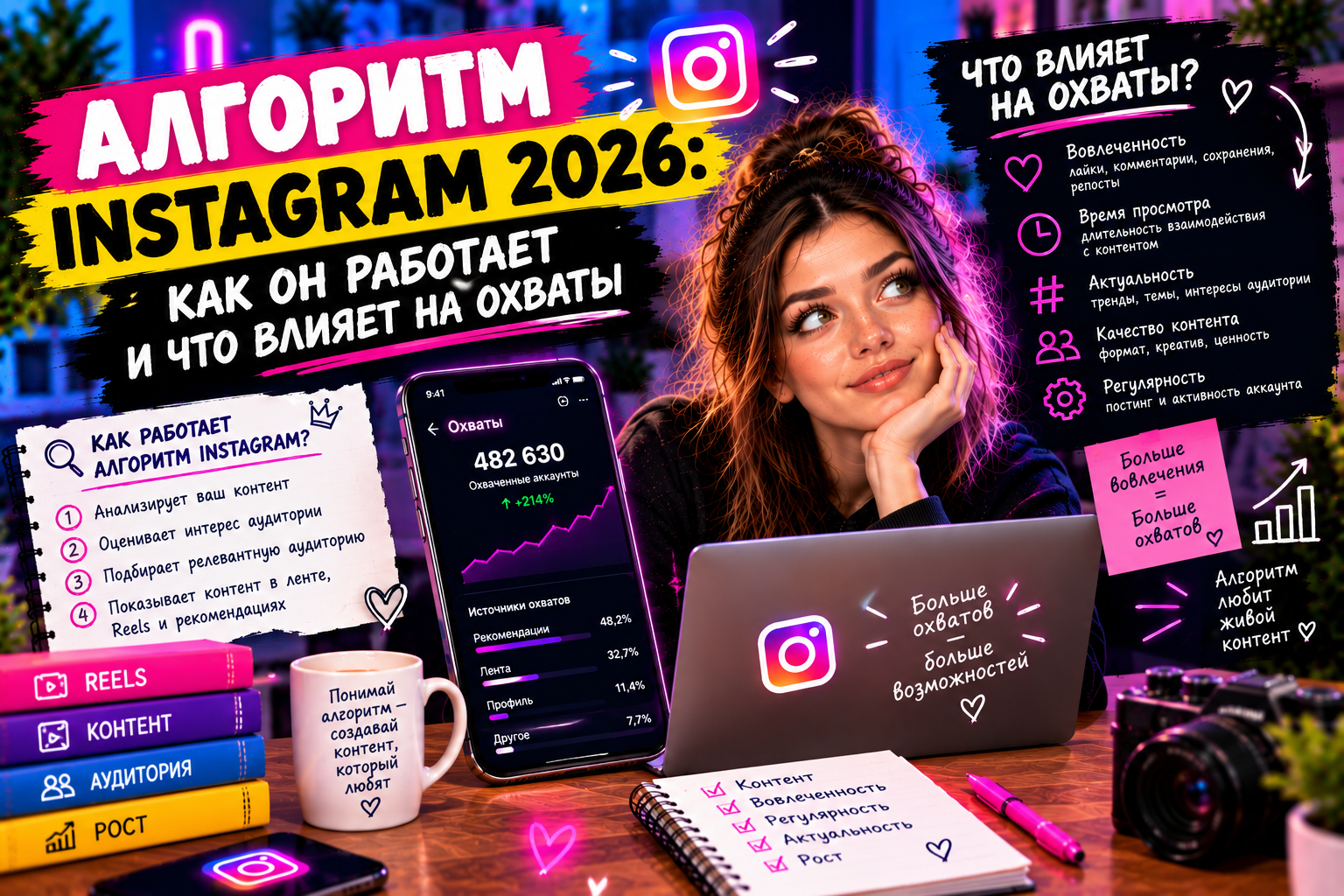 Алгоритм Instagram 2026: как он работает и что влияет на охваты