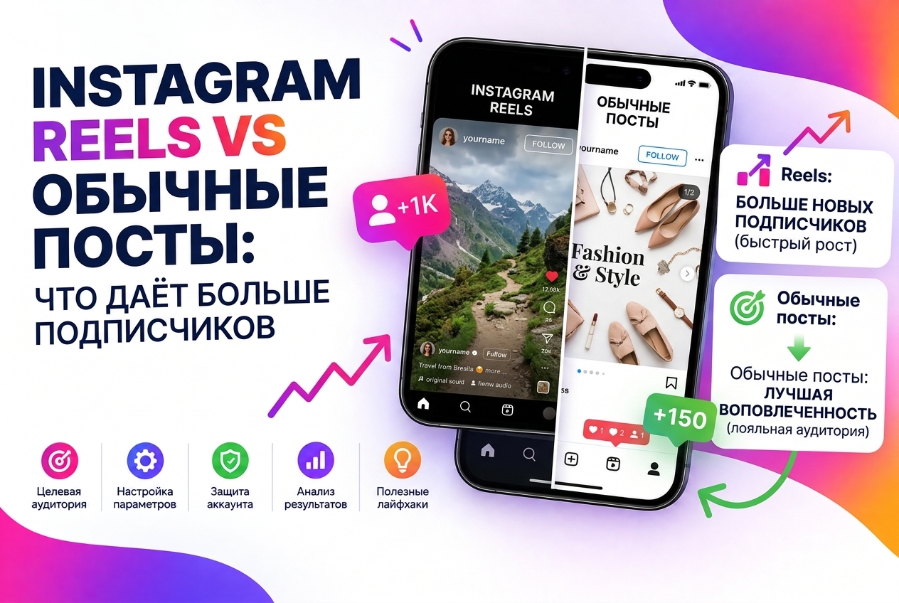 Instagram Reels vs обычные посты: что даёт больше подписчиков