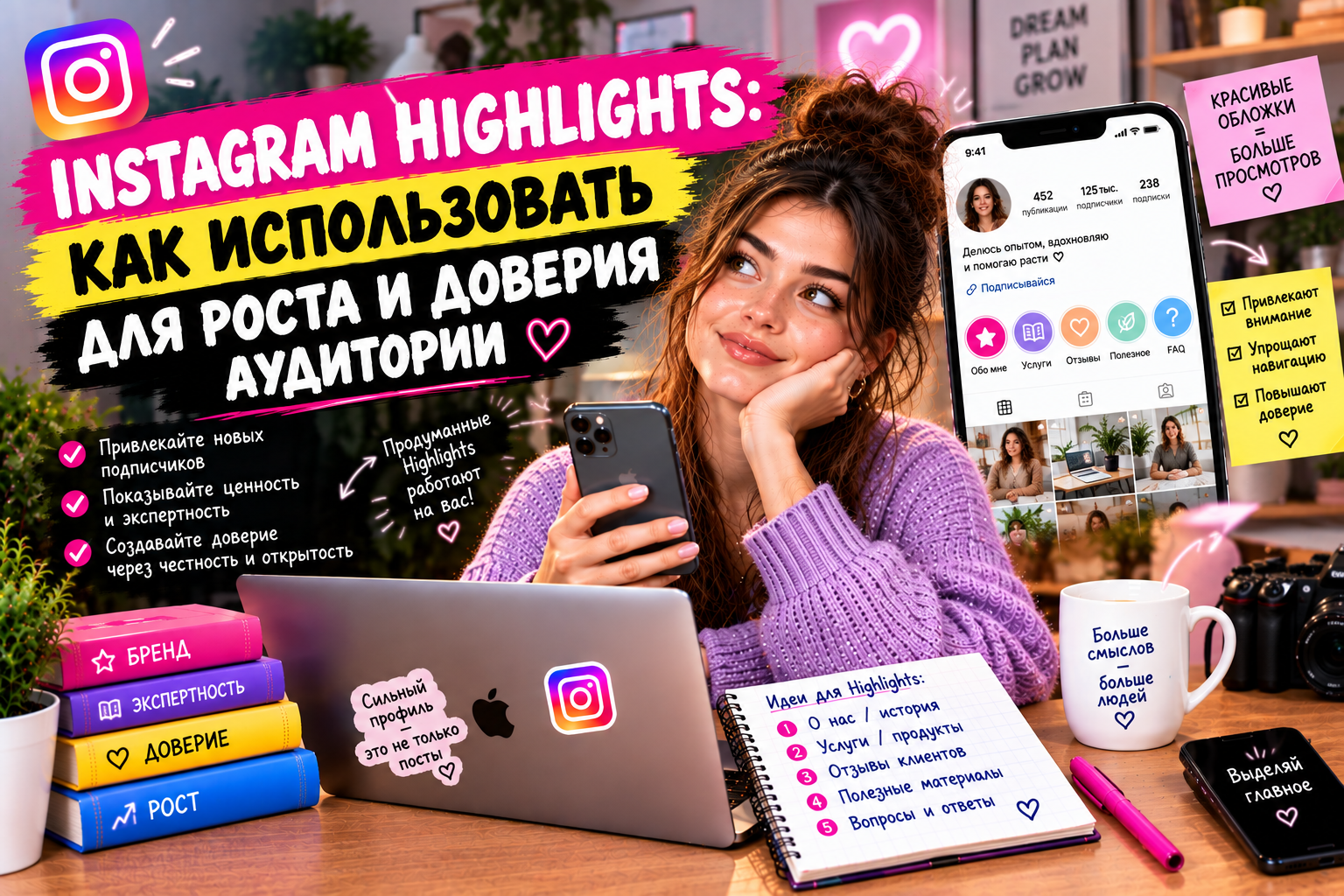 Instagram Highlights: как использовать для роста и доверия аудитории