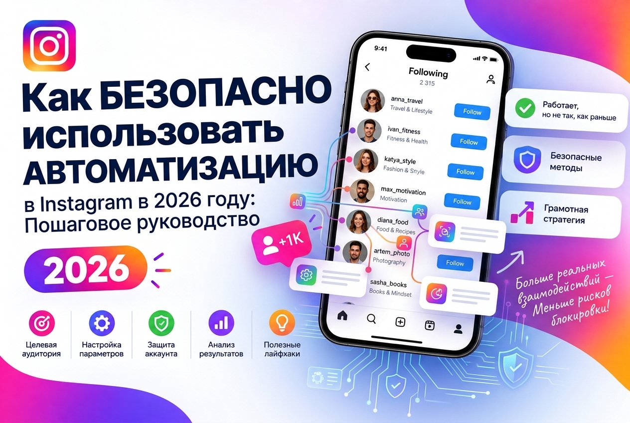 Как безопасно использовать автоматизацию в Instagram в 2026