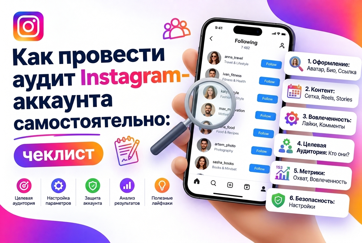Как провести аудит Instagram-аккаунта самостоятельно: чеклист